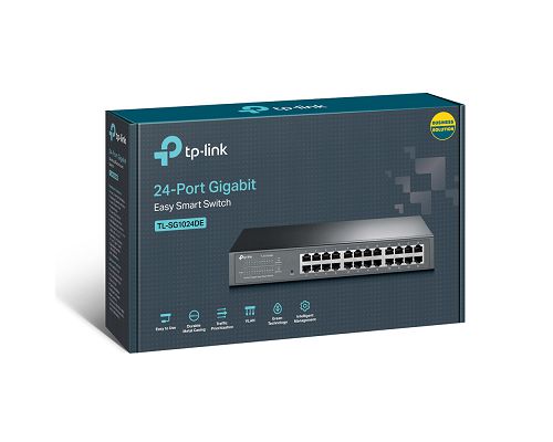 Switch 24 Bocas Tp-Link TL-SG1024DE Gigabit Easy Smart 10/100/1000Mbps RJ45