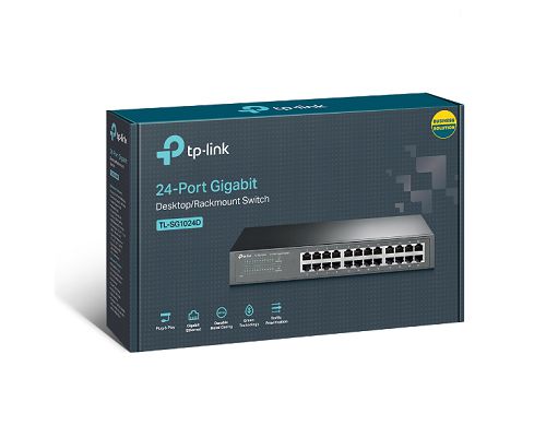 Switch 24 Bocas Tp-Link TL-SG1024D Gigabit 10/100/1000Mbps RJ45