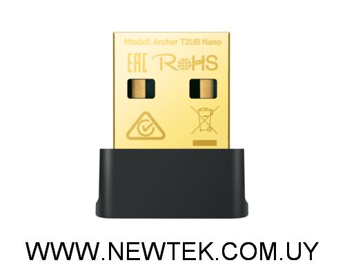Adaptador Inalámbrico USB TP-LINK Archer T2UB Nano AC600 WiFi 5 Bluetooth 4.2