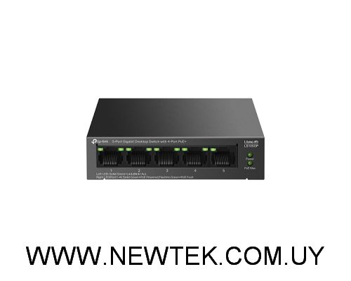 Switch TP-LINK LS105GP 5 Puertos RJ45 Gigabit 10/100/1000 Mbps PoE