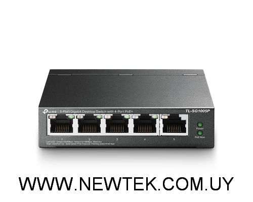 Switch TP-LINK SG1005P 5 Puertos RJ45 Gigabit 10/100/1000 Mbps PoE