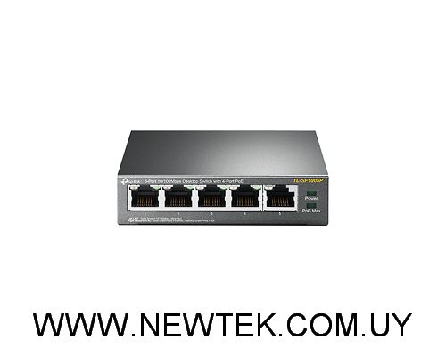 Switch TP-LINK TL-SF1005P 5 Puertos RJ45 10/100 Mbps PoE