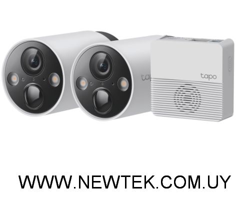 Cámara Seguridad IP TP-LINK Tapo C420S2 QHD WiFi (c420s x 2)+ Hub Tapo H200