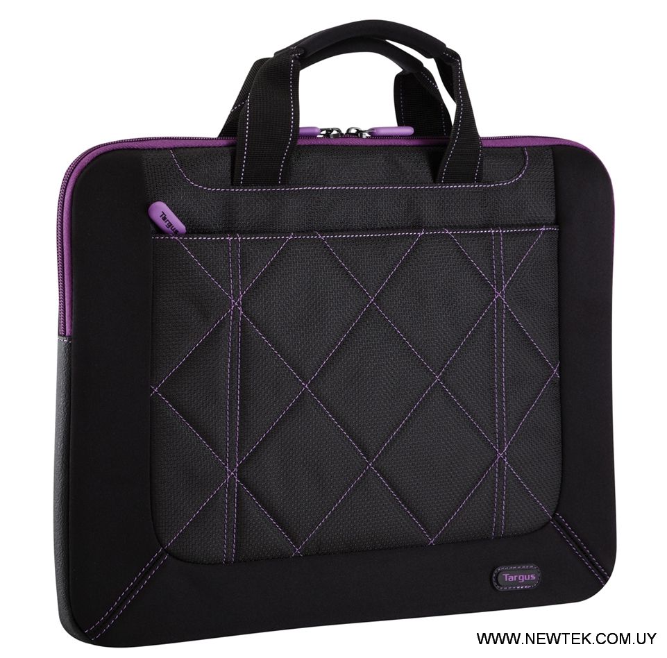 Targus TA0064 PULSE Bolso Maletín Para Notebook 16 Pulgadas Color Negro /Purpura