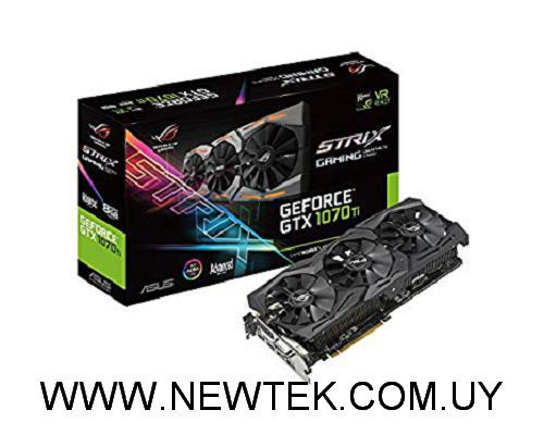 Tarjeta Video Asus GTX1070 TI 8GB ROG STRIX Aura Sync RGB Gaming
