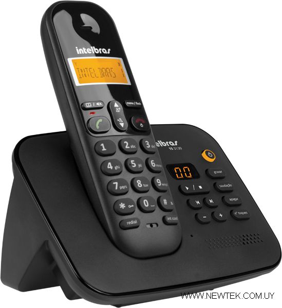 Teléfono Inalambrico Intelbras TS 3130 Identif Llamadas y Contestador automatico