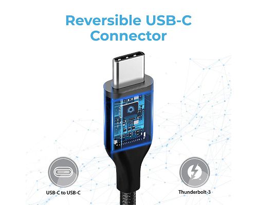 Cable PROMATE ThunderLink-C20+ USB-C a USB-C 150cm Thunderbolt