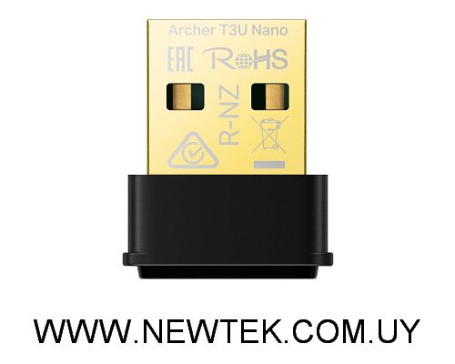 Adaptador Inalámbrico USB TP-LINK Archer T3U Nano AC1300 WiFi 5