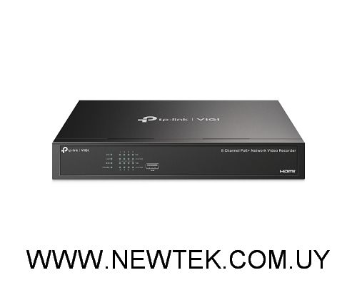 NVR TP-LINK VIGI NVR1008H-8MP 8 puertos RJ45 H.265+ PoE+ 4K
