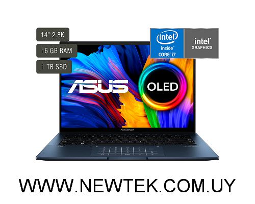 Notebook Asus Zenbook 14'' 2K Oled Core I7 16gb 1tb W11 UX3402ZA-KM058W