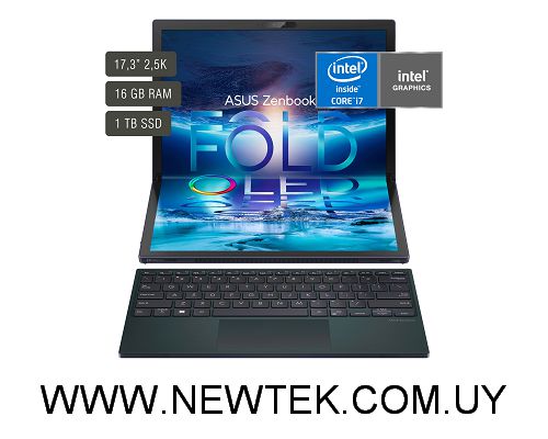 Notebook ASUS Zenbook 17 Fold OLED UX9702 17" 2.5K i7-1250U 16Gb 1Tb Windows 11