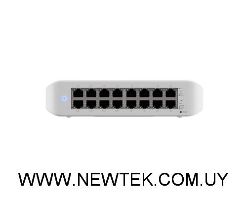Switch 16 UBIQUITI USW-Lite-16-POE 16 GbE RJ45 8 GbE PoE+ 52W