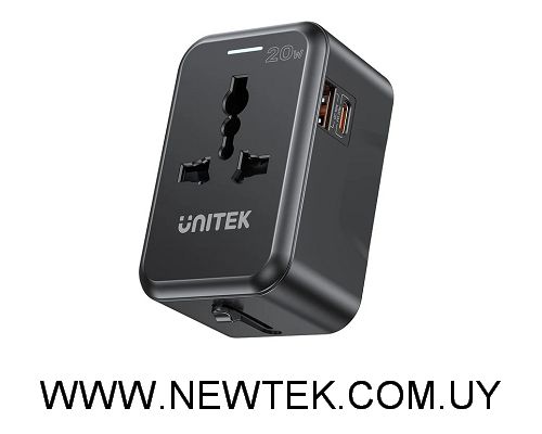 Adaptador / Cargador Universal Unitek 20W USB-C USB-A