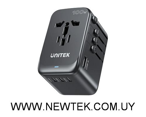 Cargador / Adaptador Universal Unitek 100W USB-C USB-A