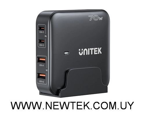 Cargador GaN Unitek de escritorio 70w