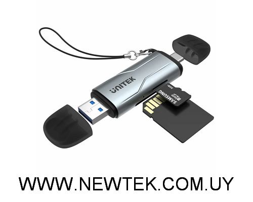 Lector de Memoria SD Unitek 2 en 1 Dual USB