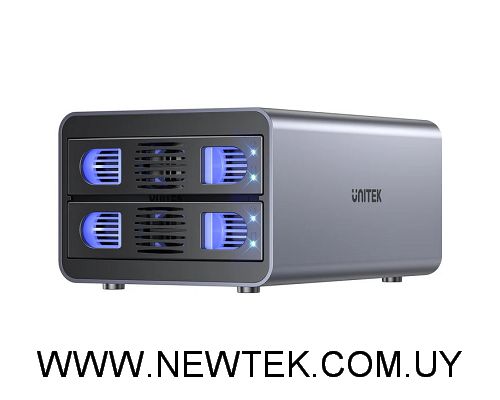 Bahia Externa Dual Unitek USB C para 2 discos con RAID