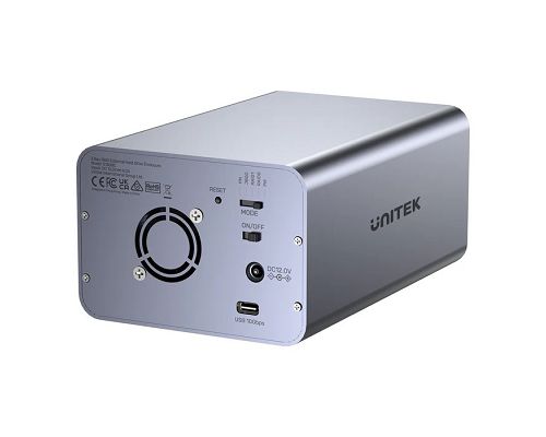 Bahia Externa Dual Unitek USB C para 2 discos con RAID