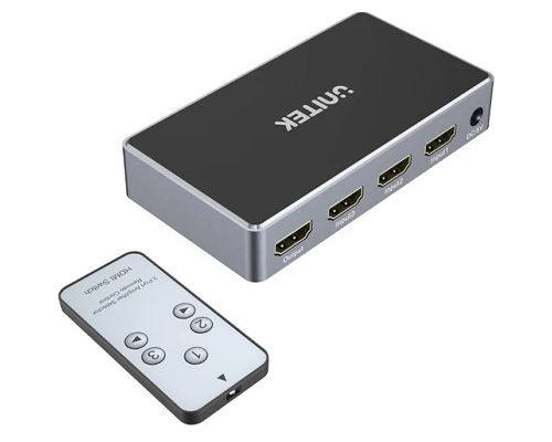 Switch Unitek HDMI 4K de 3 puertos con Control
