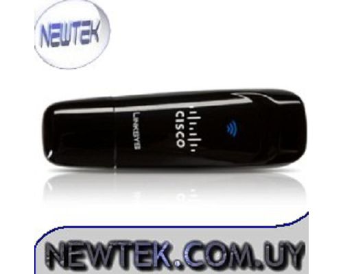 Adaptador Inalambrico USB Linksys WUSB600N Ultra RangePlus Dual-Band  802.11a/b/