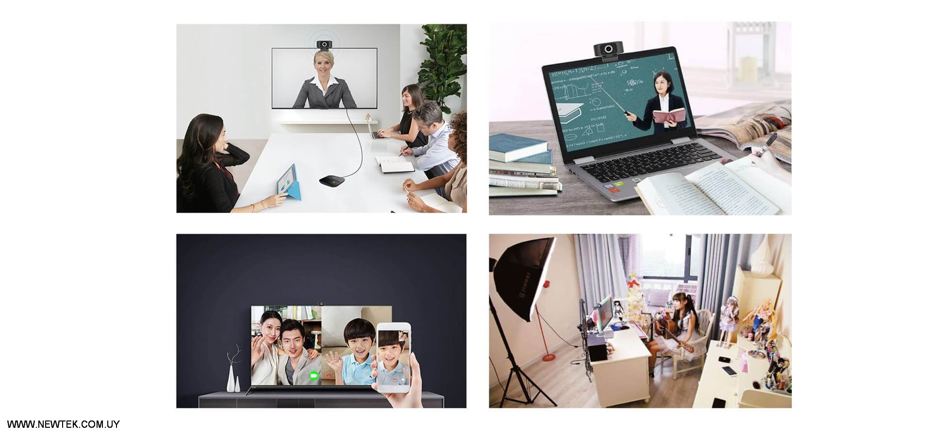 Web Cam Vidlok W77 FULL HD 1080p Camara Web Para PC Con conexion USB y Microfono