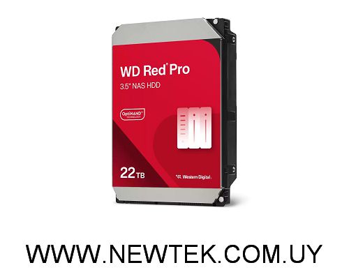 Disco duro Western Digital Red Pro NAS 22 TB 3,5” WD221KFGX SATA 7200 rpm