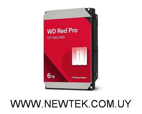 Disco duro Western Digital Red Pro NAS 6 TB 3,5” WD6005FFBX SATA 7200 rpm