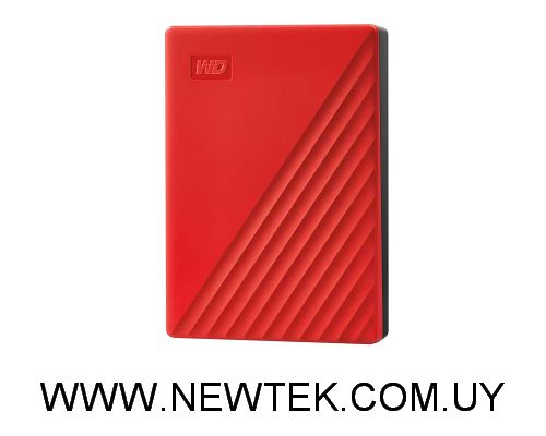 Disco Duro Externo Western Digital WDBPKJ0040BRD-WESN 4 TB My password Rojo
