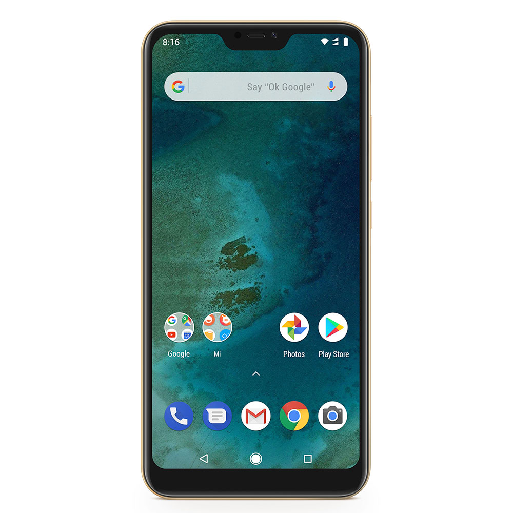 Celular Xiaomi MI A2 Gold Lite RAM 4GB Mem 64GB (Max 256GB) Cámara Dual 12+5Mpx