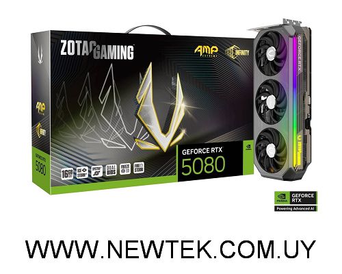 Tarjeta de video ZOTAC GAMING GeForce RTX 5080 AMP Extreme INFINITY 16GB HDMI Di