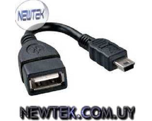 Cable Adaptador mini USB a USB Hembra OTG