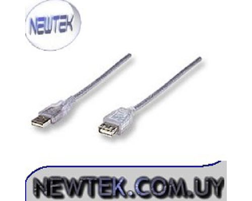 Cable Extension Alargue USB 2.0 Macho Hembra 2Mt Manhattan 336314
