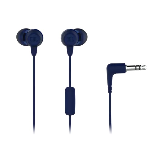 Auriculares con Microfono JBL C50HI Jack 3.5mm Blanco Negro y Azul