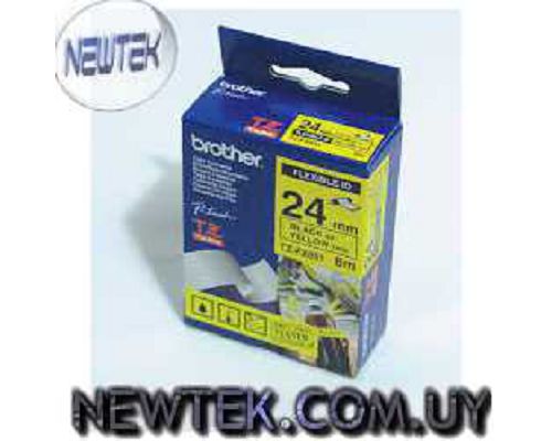 Cinta Rotuladora Brother TZFX-651 24mm 8m PT-330 PT-7600 PT-2430PC PT-9500PC