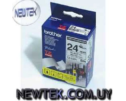 Cinta Rotuladora Brother TZ-S251 24mm 8m PT-330 PT-7600 PT-2430PC PT-9500PC