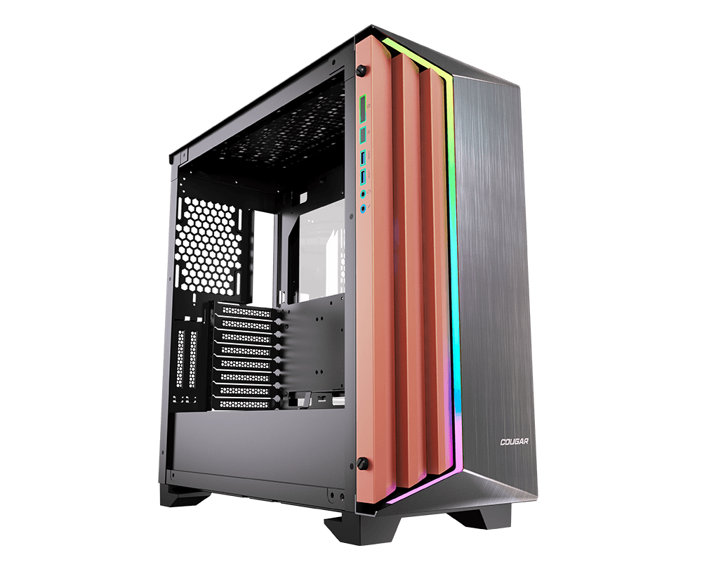 Gabinete Cougar Dark Blader-s E-ATX ARGB Lateral Vidrio Templado / Sin Fuente