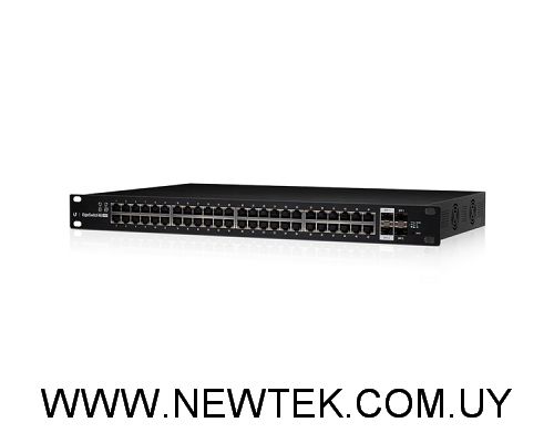 Switch 48 Gigabit UBIQUITI UISP EdgeSwitch 2 SFP+ 2 SFP 140Gbps PoE+ 500W