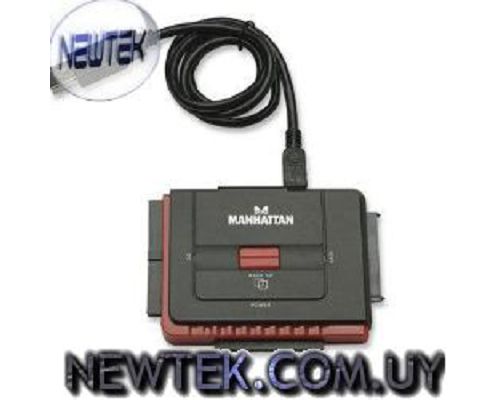 Convertidor IDE SATA 2.5" y 3.5" a USB Manhattan 179195 Boton de respaldo One To