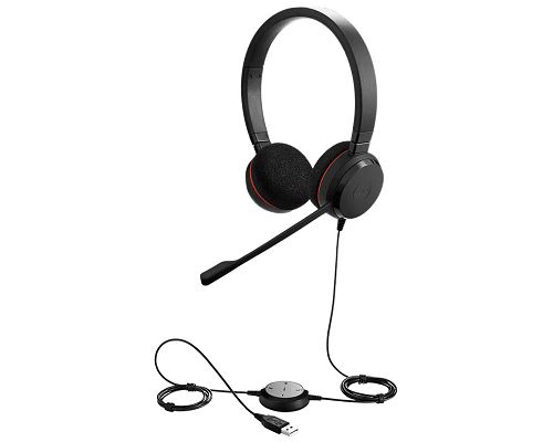 Auriculares con Microfono Jabra Evolve 20 DUO Conectividad USB