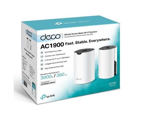 Access Point Tp-Link DECO S7 AC1900 2 MESH DualBand 2.4GHz 600Mbps 5GHz 1300Mbps