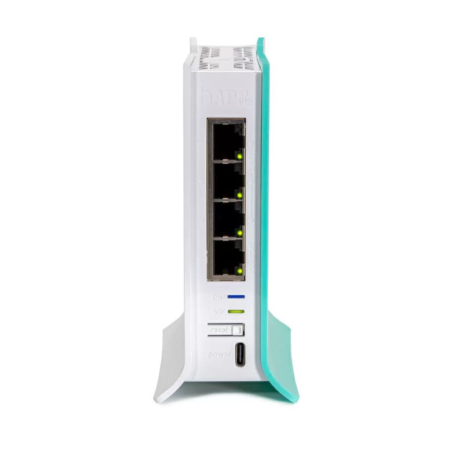 Router Access Point Mikrotik hAP AX Lite L41G-2axD 2.4GHz 574Mbps WiFi6 4 Puerto