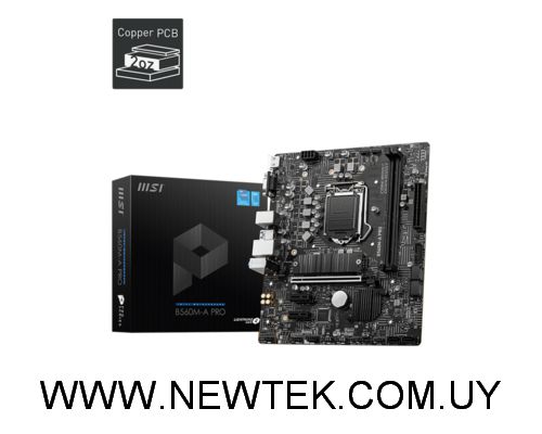 Motherboard Placa MSI B650M-A PRO Intel LGA 1200 4 Slots DDR4 M.2 PCIe Gen 4