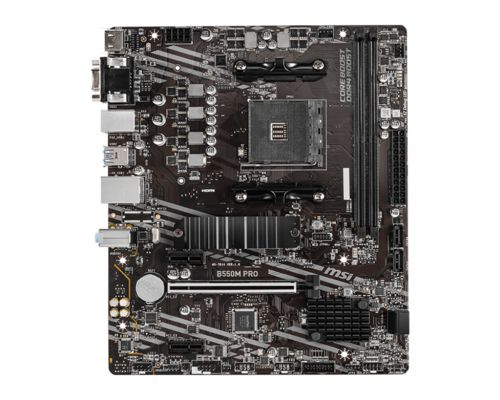 Motherboard Placa MSI B550M PRO AMD AM4 2 Slots DDR4 M.2 PCIe Gen 4