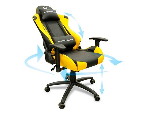 Silla Gaming Primus THRONOS 100T Reclinable con Repozabrazos Hasta 120Kg