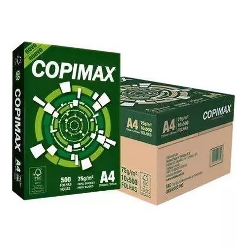 Resma de Papel A4 COPIMAX 210x297mm 75Gramos 500 Hojas