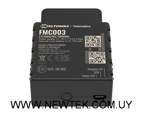 TELTONIKAFMC003 4G LTE GPS TRACKER OBD OEM DATA READING FMC003