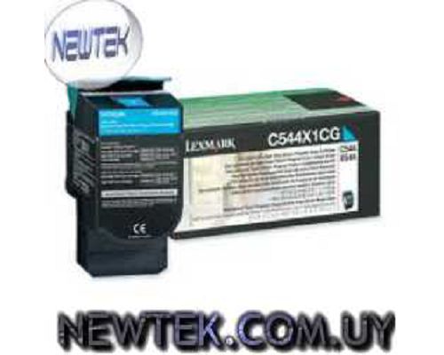 Toner Lexmark Cyan C544X1CG Original C544 X544