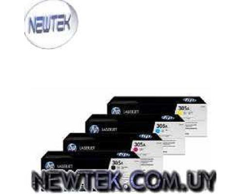 Toner HP 305A Color Cyan Amarillo Magenta Original M475DW