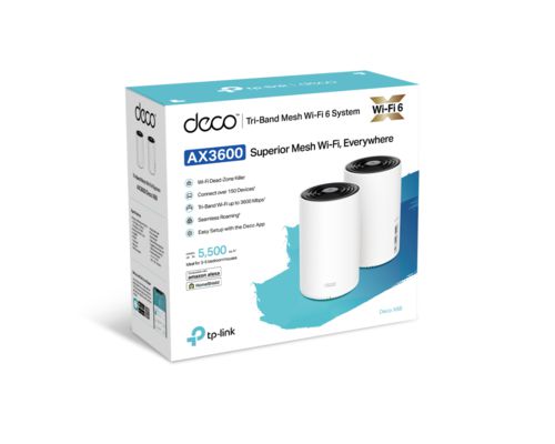 Access Point Tp-Link DECO X68 AX3600 (2 pack) WiFi Mesh Dual Band 2.4GHz 5GHz