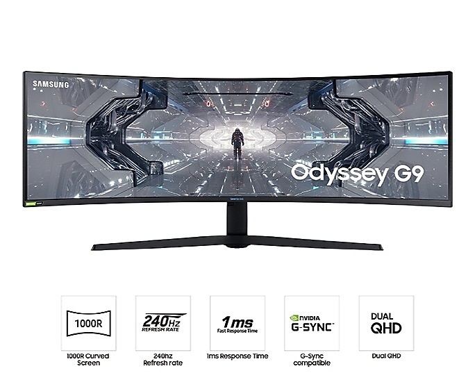 Monitor LED VA Samsung LC49G95TSSLXZS Pantalla DQHD 49" 240Hz HDMI DisplayPort